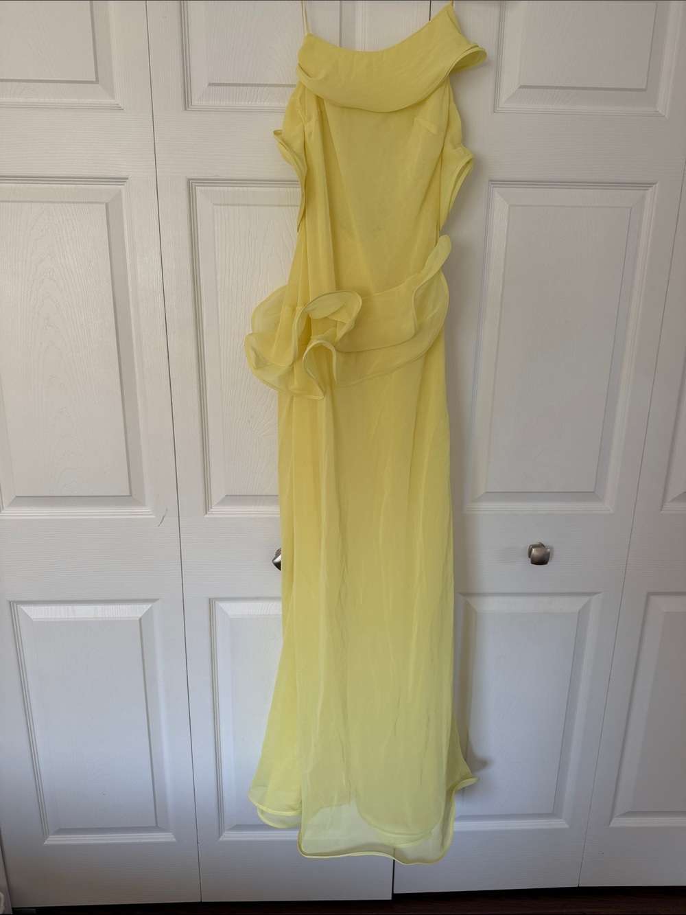 Selezza London chiffon maxi dress yellow - Picture 6 of 10
